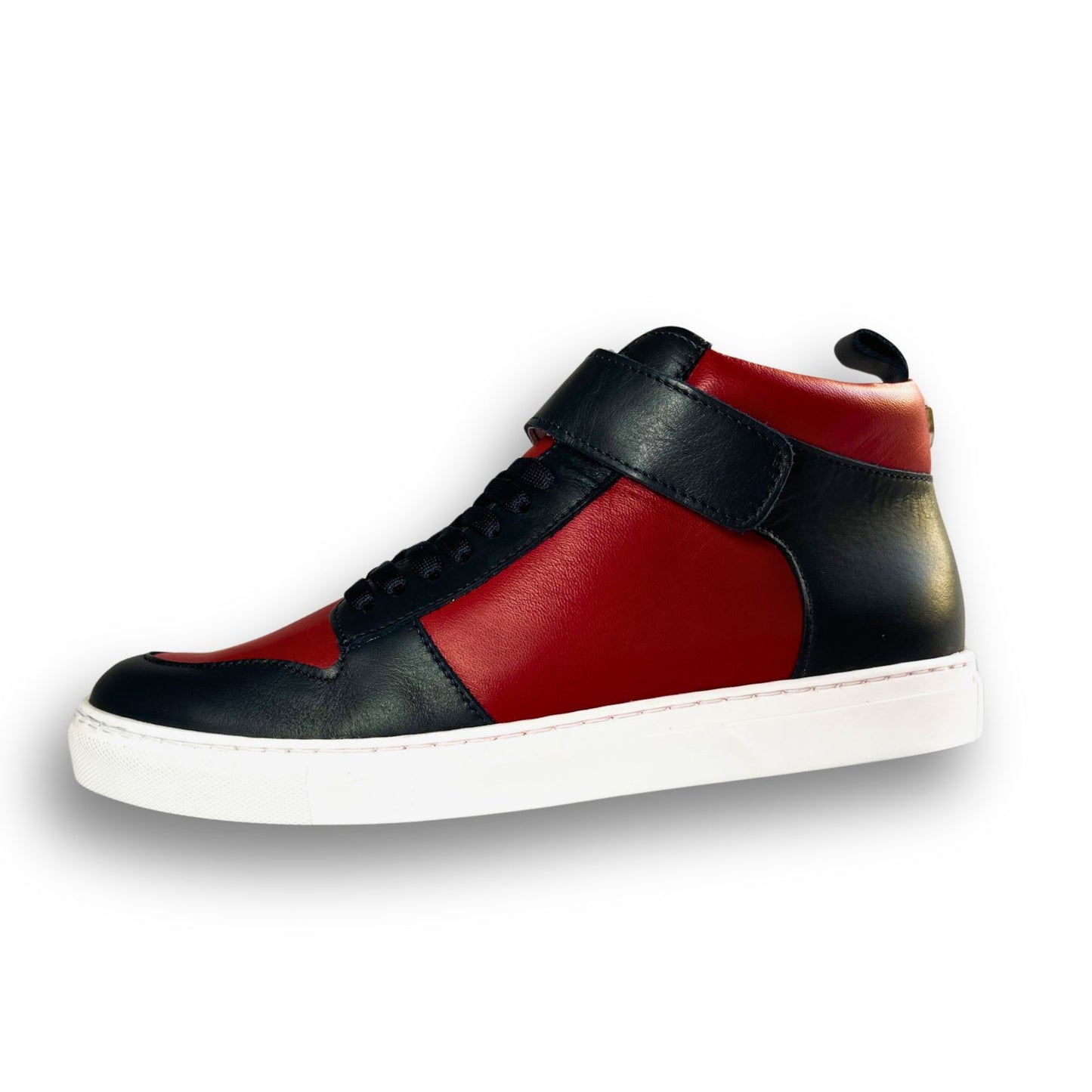 Kingsley Crew - High-Top Damen Sneaker aus Leder - Rot