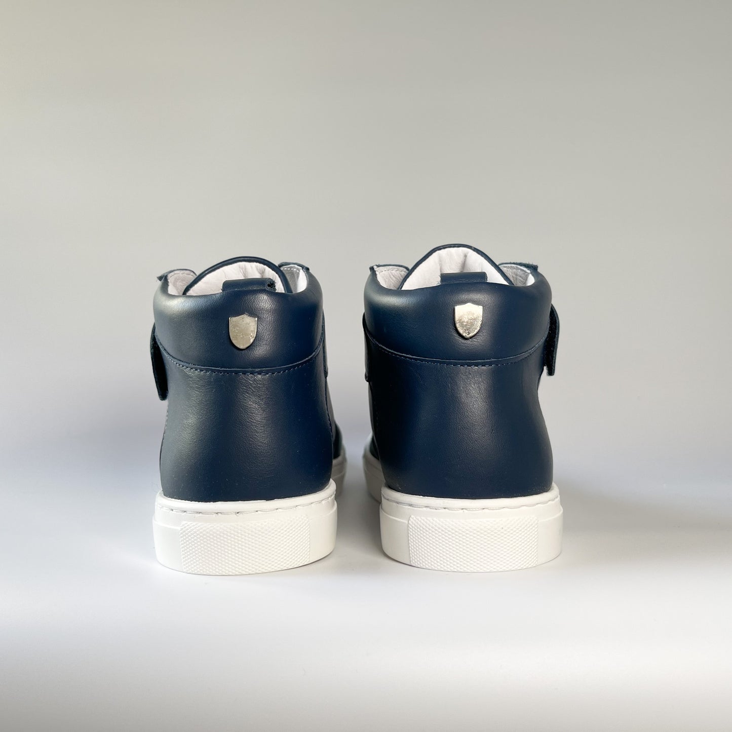 Kingsley Crew - High-Top Kinder Sneaker aus Leder - Blau