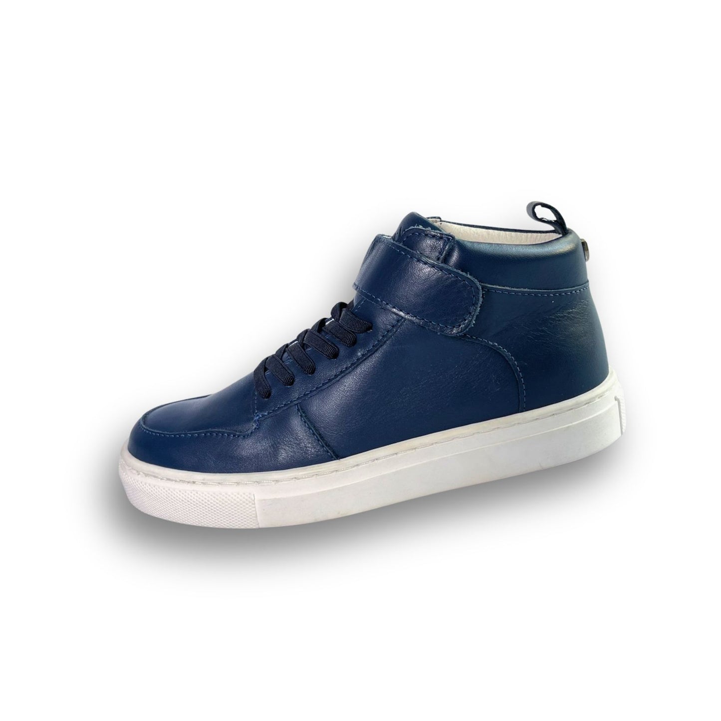 Kingsley Crew - High-Top Kinder Sneaker aus Leder - Blau
