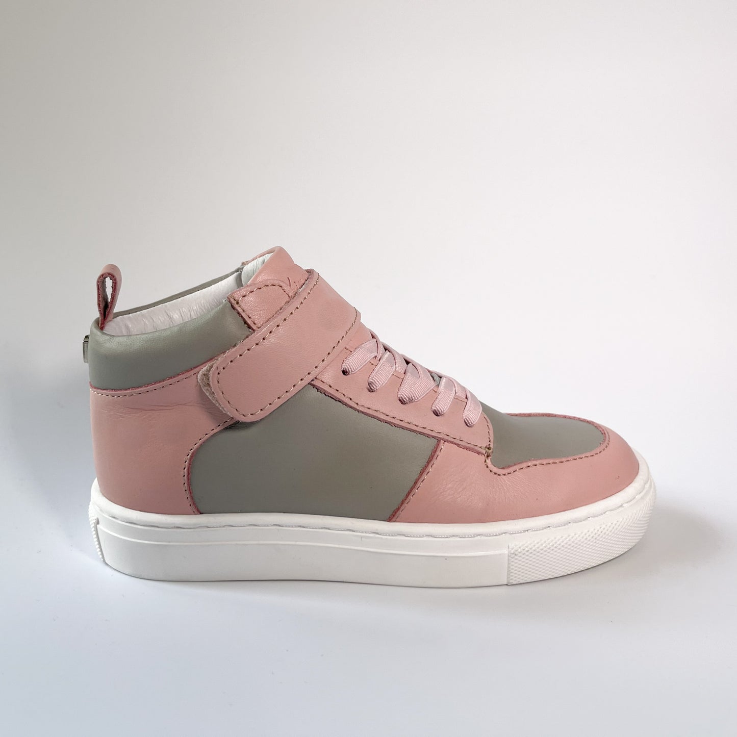 Kingsley Crew - High-Top Kinder Sneaker aus Leder - Pink
