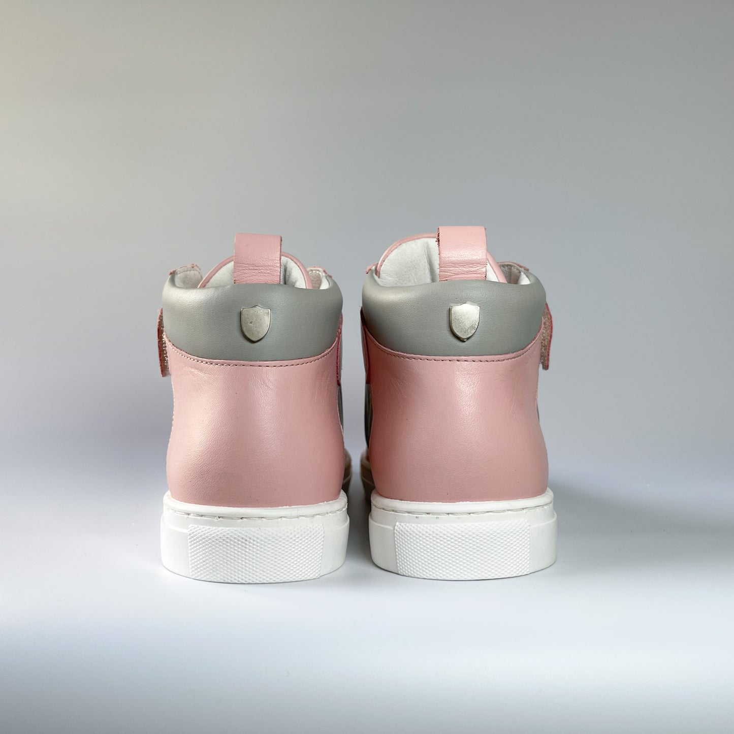 Kingsley Crew - High-Top Kinder Sneaker aus Leder - Pink
