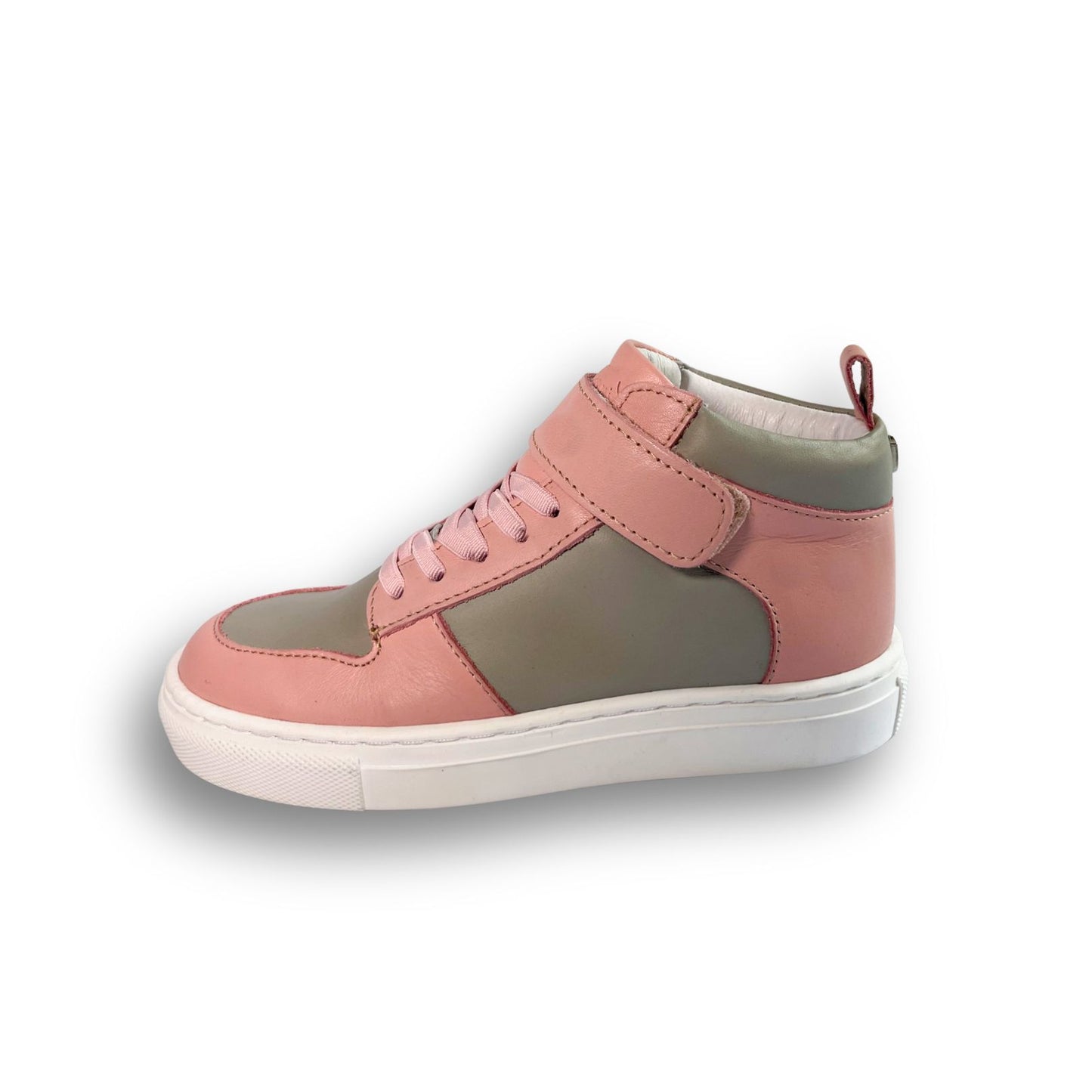 Kingsley Crew - High-Top Kinder Sneaker aus Leder - Pink