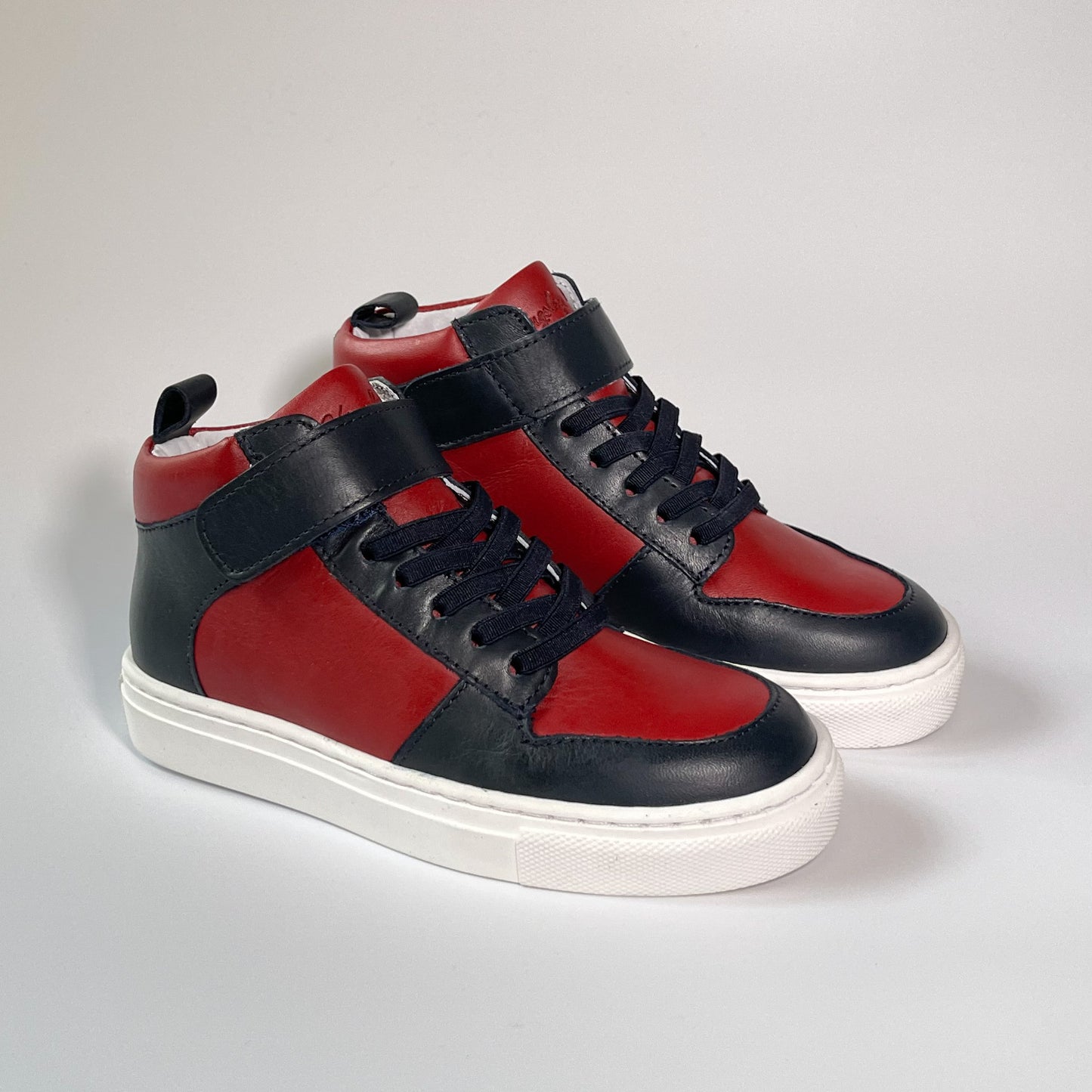 Kingsley Crew - High-Top Kinder Sneaker aus Leder - Rot