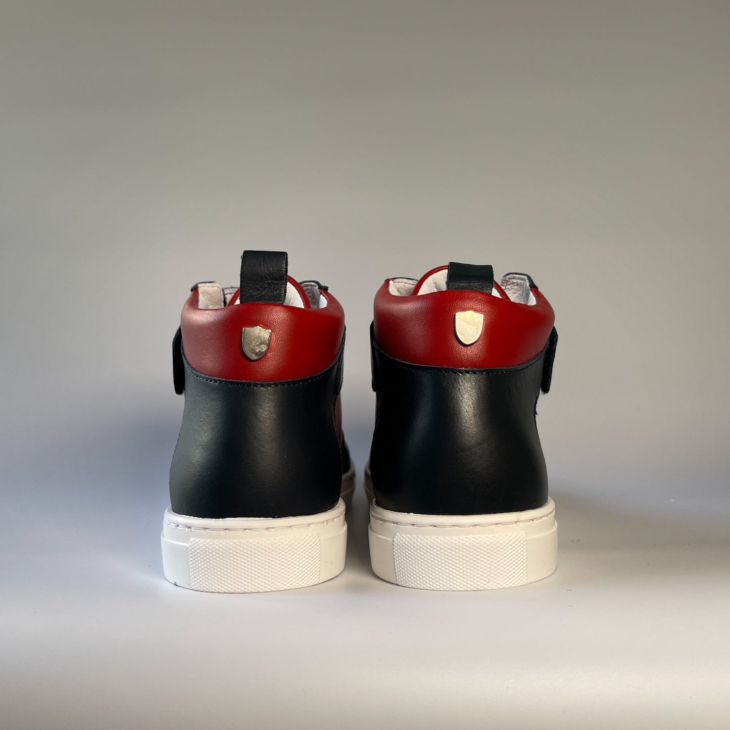 Kingsley Crew - High-Top Kinder Sneaker aus Leder - Rot