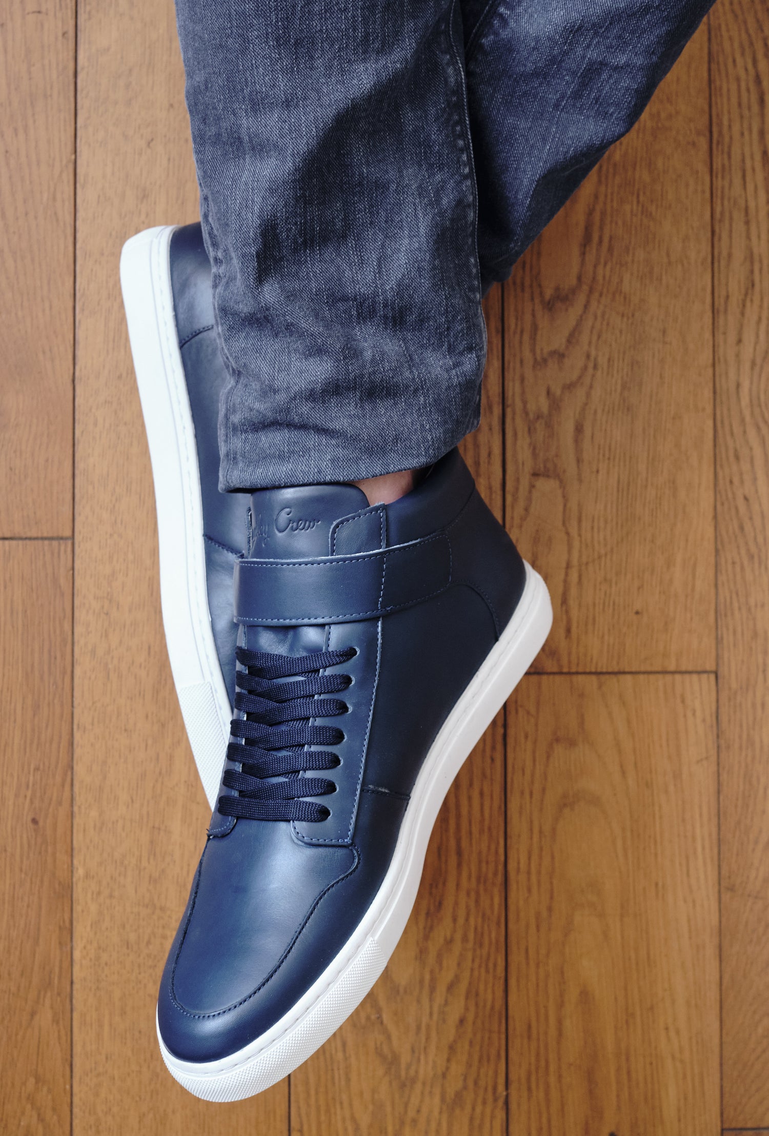Handgemachte Leder High Top Sneaker für Schulkinder von Orthopäden geprüft