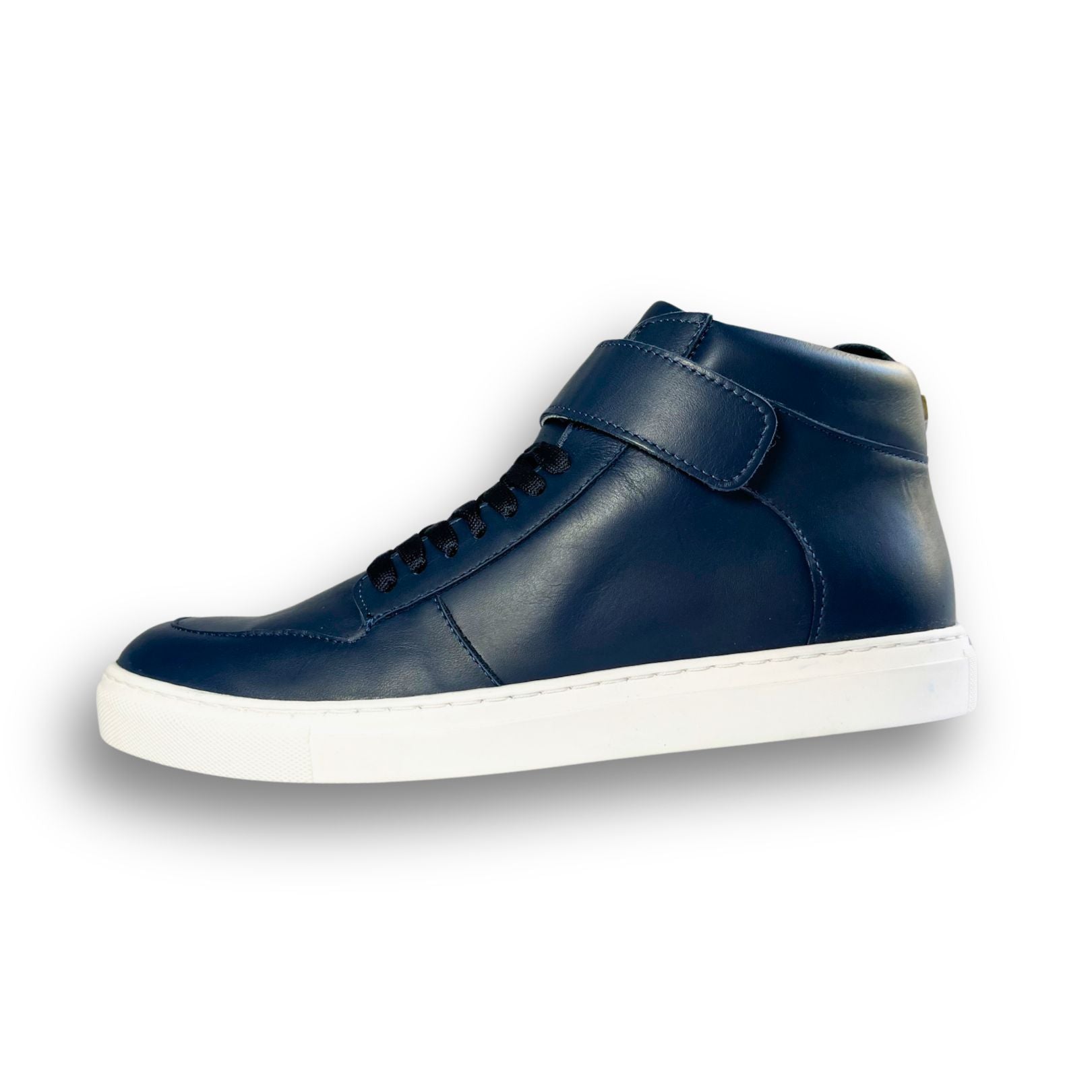 Kingsley Crew - High-Top Damen Sneaker aus Leder - Blau