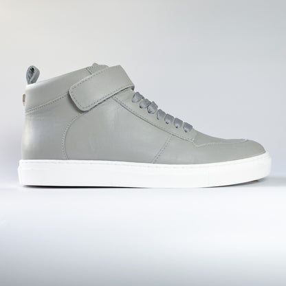 Kingsley Crew - High-Top Herren Sneaker aus Leder - Grau