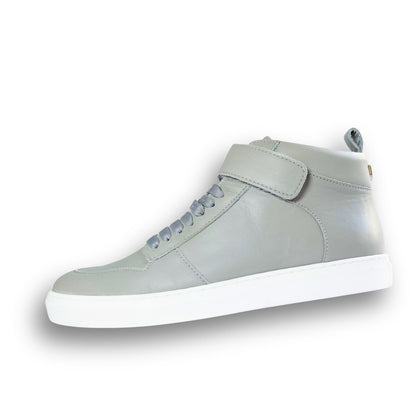Kingsley Crew - High-Top Herren Sneaker aus Leder - Grau
