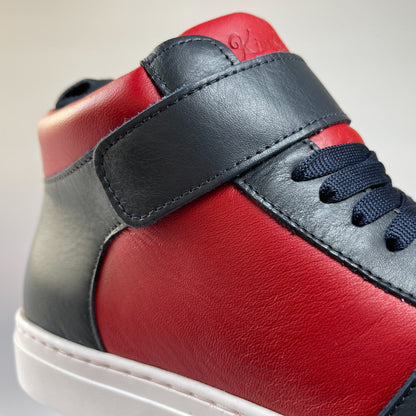 Kingsley Crew - High-Top Herren Sneaker aus Leder - Rot