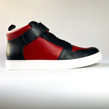 Kingsley Crew - High-Top Herren Sneaker aus Leder - Rot