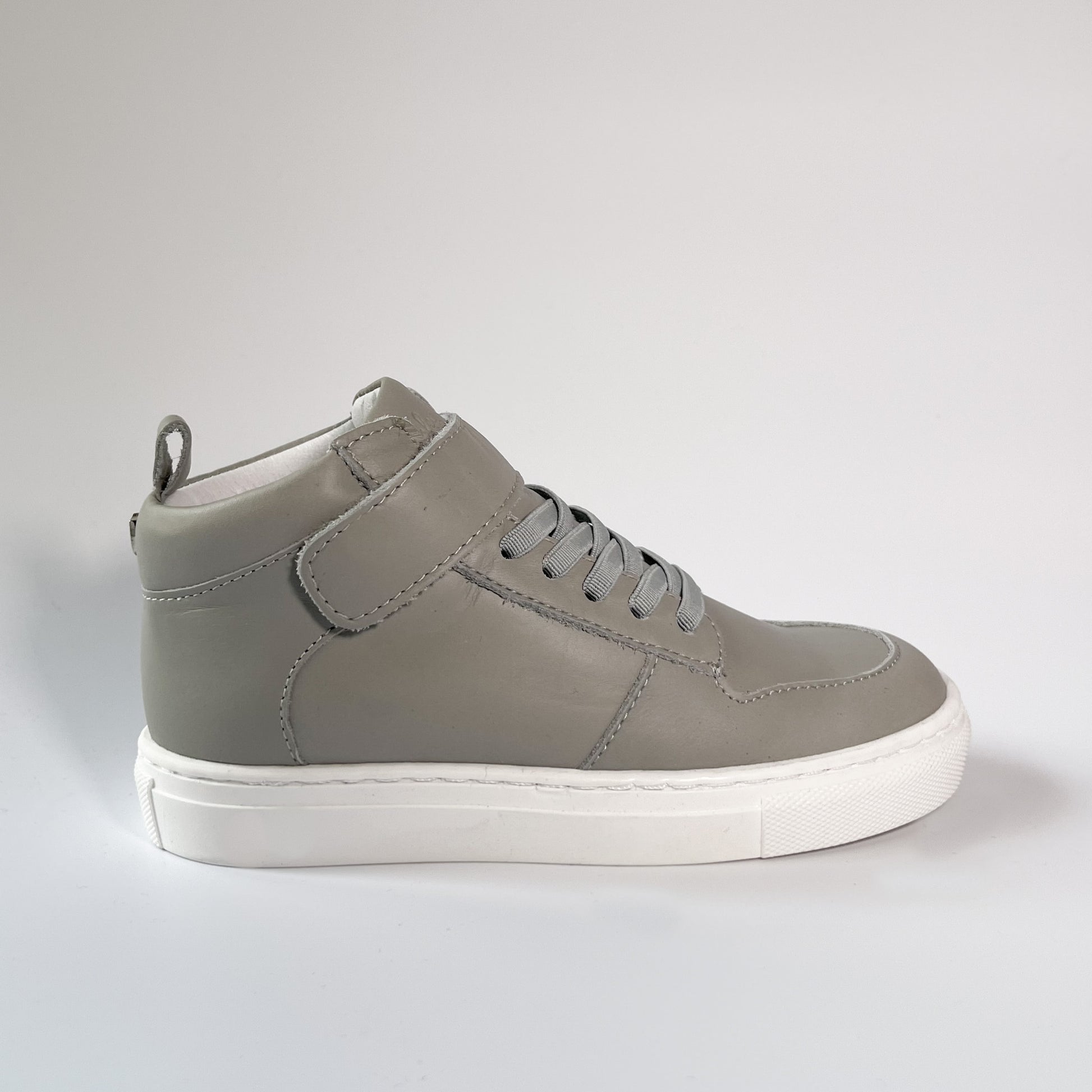 Kingsley Crew - High-Top Kinder Sneaker aus Leder - Grau