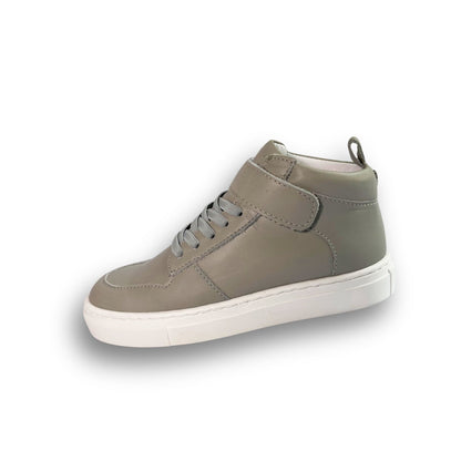 Kingsley Crew - High-Top Kinder Sneaker aus Leder - Grau