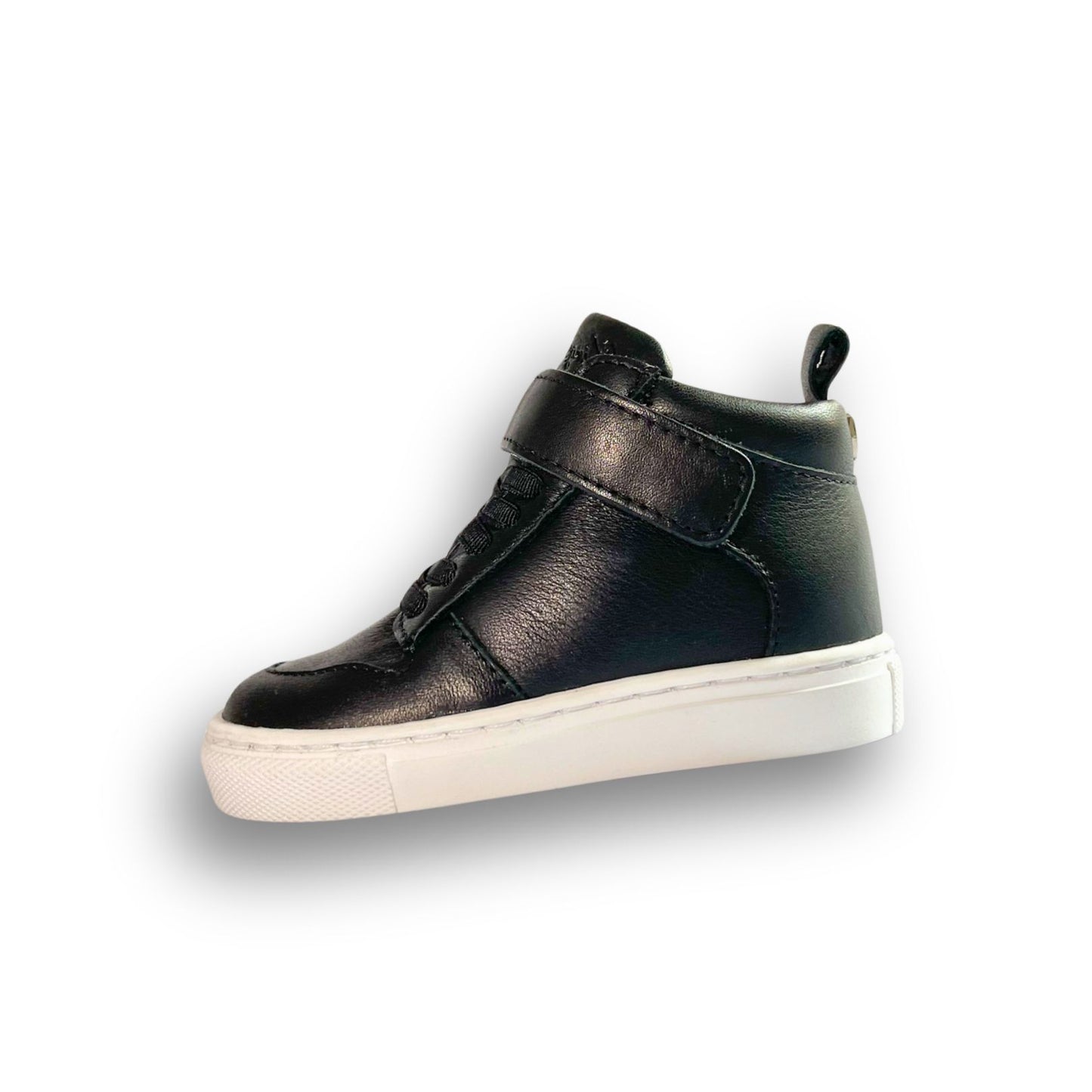 Kingsley Crew - High-Top Kinder Sneaker aus Leder - Kindergarten - Schwarz